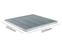 Piattaforma di contenimento pedonabile Carvel 1010x1010mm in acciaio zincato, capacità 25 litri