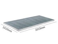 Piattaforma di contenimento pedonabile Carvel 1010x2015mm in acciaio zincato, capacità 50 litri