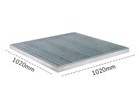 Piattaforma di contenimento carrabile Carvel 1020x1020mm in acciaio zincato, capacità 45 litri