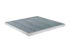 Piattaforma di contenimento carrabile Carvel 1020x1020mm in acciaio zincato, capacità 45 litri