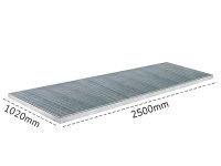 Piattaforma di contenimento carrabile Carvel 1020x2500mm in acciaio zincato, capacità 105 litri