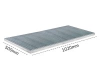 Piattaforma di contenimento carrabile Carvel 500x1020mm in acciaio zincato, capacità 20 litri