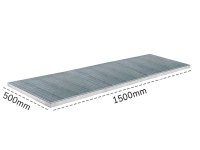 Piattaforma di contenimento carrabile Carvel 500x1500mm in acciaio zincato, capacità 30 litri