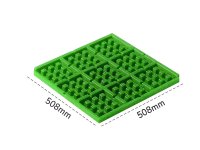 Pedana a tenuta stagna Carvel 508x508x30mm in polipropilene per recupero liquidi, capacità 3lt