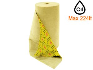 Rotolo assorbente alta visibilità Carvel 81x9100cm forato e pre-tagliato per sversamenti, 224lt