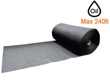 Rotolo assorbente calpestabile e rinforzato Carvel 81x4600cm per liquidi industriali, 240lt