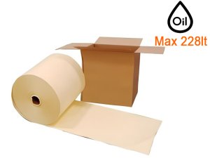Rotoli assorbenti Carvel 41x4500cm forati e pre-tagliati per sostanze acide e liquidi tossici (2pz)