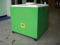 Stazione di stoccaggio per olio esausto Carvel Cub Oil 640x900x1110mm con piedi, 500lt