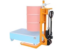 Transpallet manuale Carvel 1000x1125x1330mm per fusti metallici, portata 300Kg Transpallet manuale Carvel 1000x1125x1330mm per fusti metallici, portata 300Kg