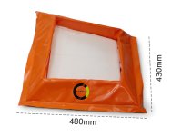 Vasca di contenimento flessibile Carvel 480x430mm per olio o liquidi pericolosi, 19,5lt