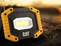 Lampada da cantiere CAT CT3545 ricaricabile in ABS, 250-500 lumen