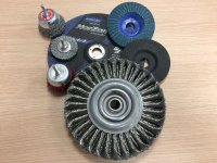 Mole, Dischi, spazzole abrasive