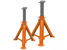 Cavalletti di sostegno pieghevoli per auto Unicraft UBK 3000, portata 3 ton (2pz)
