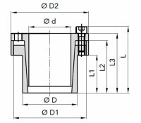 Calettatore autocentrante Chiaravalli RCK80 d.20x28mm