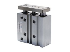 Cilindro compatto guidato JLES guida bronzine, alesaggio Ø25 - corsa 100mm