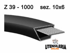 Cinghia trapezoidale sez. 10x6 Z39-1000