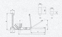 Sollevatore idraulico CIZETA oleopneumatico 4 pistoni 75 TON