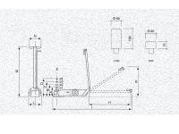 Sollevatore idraulico CIZETA oleopneumatico 3 sfili 60 TON