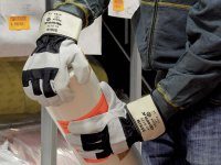 Guanti DENIM Cofra in pelle protezione meccanica categoria II (12paia)