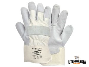 Guanti MAINTAINER in pelle protezione meccanica media Cofra (12paia)