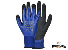 Guanti TOTAL PROOF in nitrile protezione meccanica pesante Cofra (12paia)