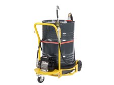 Distributore elettrico carrellato antigelo Meclube per fusti 180-220l, 25 l/min