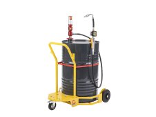 Pompa pneumatica distribuzione olio carrellato Meclube per fusti 180-220l in Kit