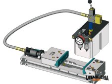 Morsa modulare oleopneumatica MP con centralina corsa 6mm Cuter