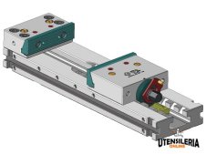 Morsa modulare MP in acciaio Cuter con ganasce discendenti