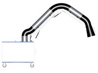 Depuratore meccanico carrellato Dalpitech DST 1.3 ad 1 braccio aspirante per fumi saldatura