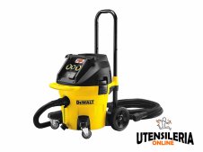 Aspiratore DeWalt solidi/liquidi classe M 1400W a doppio filtro