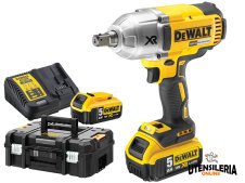 Avvitatore ad impulsi alta potenza DeWalt 18V con 2 batterie 5.0Ah in valigetta Avvitatore ad impulsi alta potenza DeWalt 18V con 2 batterie 5.0Ah in valigetta