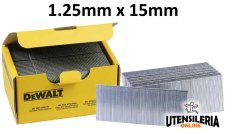 Groppini 18 gauge galvanizzati 1.25x15mm DeWalt (5000pz)