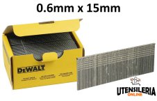 Groppini 23 gauge 0.6x15mm DeWalt (20000pz)