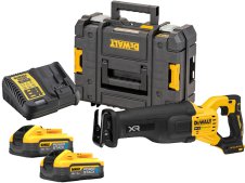 Sega universale DeWalt DC386 tagli 300mm in kit con 2 batterie 5,0Ah Powerstack