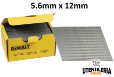 Punti metallici SX galvanizzati 5.6x12mm DeWalt (5000pz) Punti metallici SX galvanizzati 5.6x12mm DeWalt (5000pz)