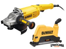 Smerigliatrice angolare DeWalt DWE492GK-QS 230mm 2200W con cuffia aspirazione Smerigliatrice angolare DeWalt DWE492GK-QS 230mm 2200W con cuffia aspirazione