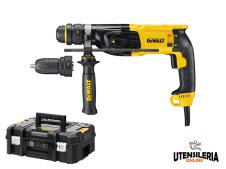 Tassellatore DeWalt SDS-Plus 3 modalità 800W doppio mandrino