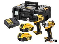 Trapano a percussione DCD709 + avvitatore a impulsi DCF809 DeWalt in KIT