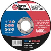 100 Dischi Abra Beta da taglio per acciaio da 115x1,2mm 100 Dischi Abra Beta da taglio per acciaio da 115x1,2mm