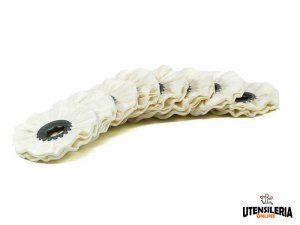 Anelli di cotone medi lucidatura a specchio INOX 100x10mm (8pz)