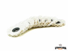 Anelli di cotone soffici per lucidatura finale 100x10mm (8pz) Anelli di cotone soffici per lucidatura finale 100x10mm (8pz)