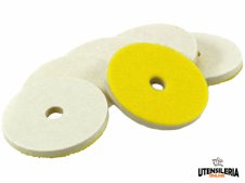 Dischi in feltro merino MINI-FIX 60x10mm spessore 5mm (10pz) Dischi in feltro merino MINI-FIX 60x10mm spessore 5mm (10pz)