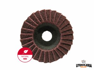 Disco lamellare rosso grana media 180K 125x22mm (10pz)