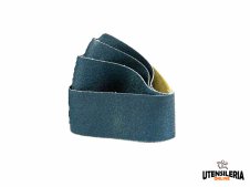 Nastri abrasivi in zirconio per acciaio-inox 90x50mm (10pz) Nastri abrasivi in zirconio per acciaio-inox 90x50mm (10pz)