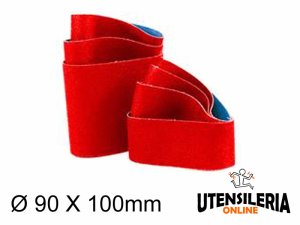 Nastro in tela ceramica per sgrossatura 90x100mm (10pz)