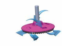 Platorello MINI-FIX con gambo in velcro 60x10mm albero 6mm