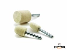 Punte in feltro lucidanti MINI MAX 30x35mm attacco 6mm (10pz) Punte in feltro lucidanti MINI MAX 30x35mm attacco 6mm (10pz)