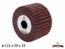 Rulli Mix in fibra di nylon alternata 115x50mm grana 60-180 (1pz) Rulli Mix in fibra di nylon alternata 115x50mm grana 60-180 (1pz)
