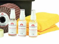 Set accessori satinatura metallo Eisenblaetter in valigetta